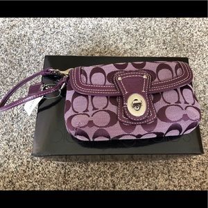 Coach Monogram Wristlet